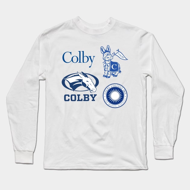colby college sticker pack Long Sleeve T-Shirt by laurwang